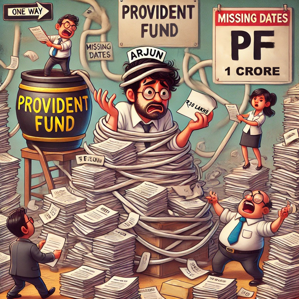 “The ₹1 Crore PF Saga: Arjun’s Battle with Paperwork & Patience 💸”