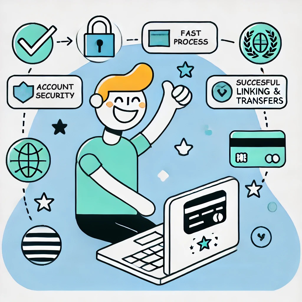 A person happily linking their account online, ensuring smooth PF transactions without any hassle.